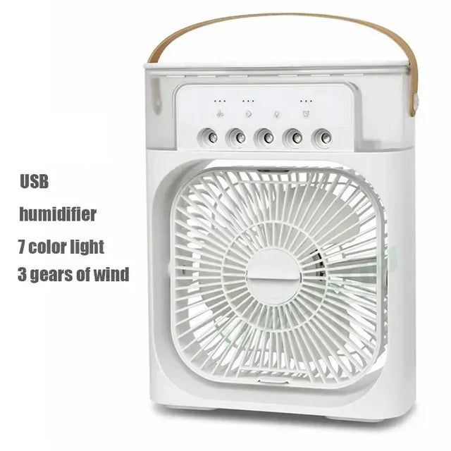 Portable 4-in-1 Upgraded Air Conditioner Cooler Humidifier Fan and LED Light