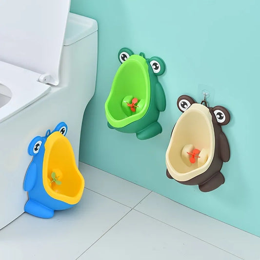 Cute Frog Potty Training Urinal Boy With Fun Aiming Target