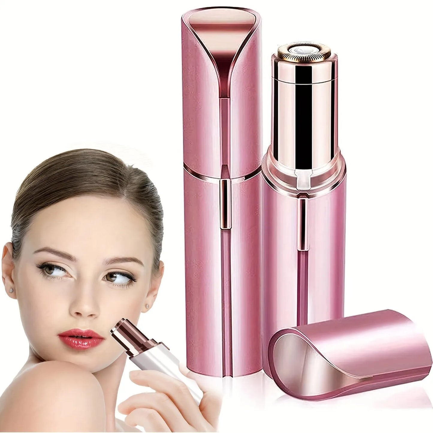 Lipstick Electric Hair Remover Portable, Painless, and Versatile Facial Shaver Tool for Women