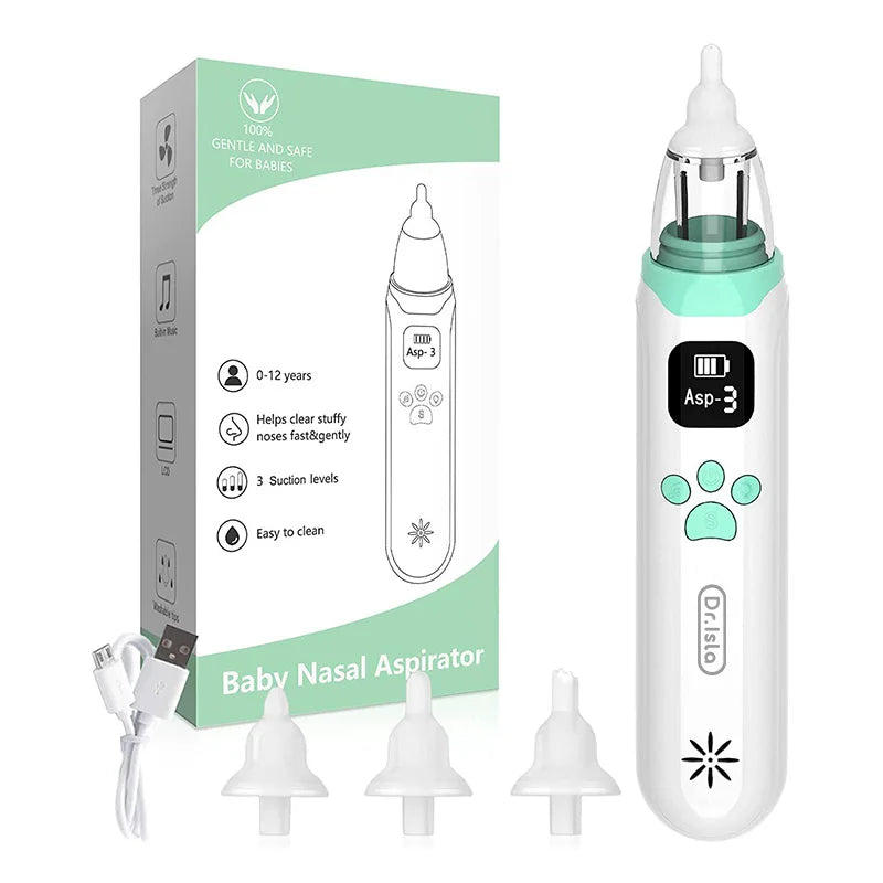 Rechargeable Baby Nasal Aspirator Electric Safe Hygienic Nose Cleaner For Infant