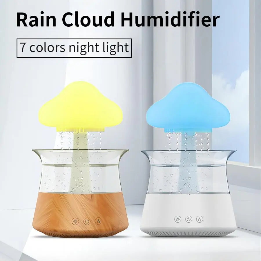 Rain Cloud Humidifier USB Night Light Aromatherapy Essential Oil Diffuser