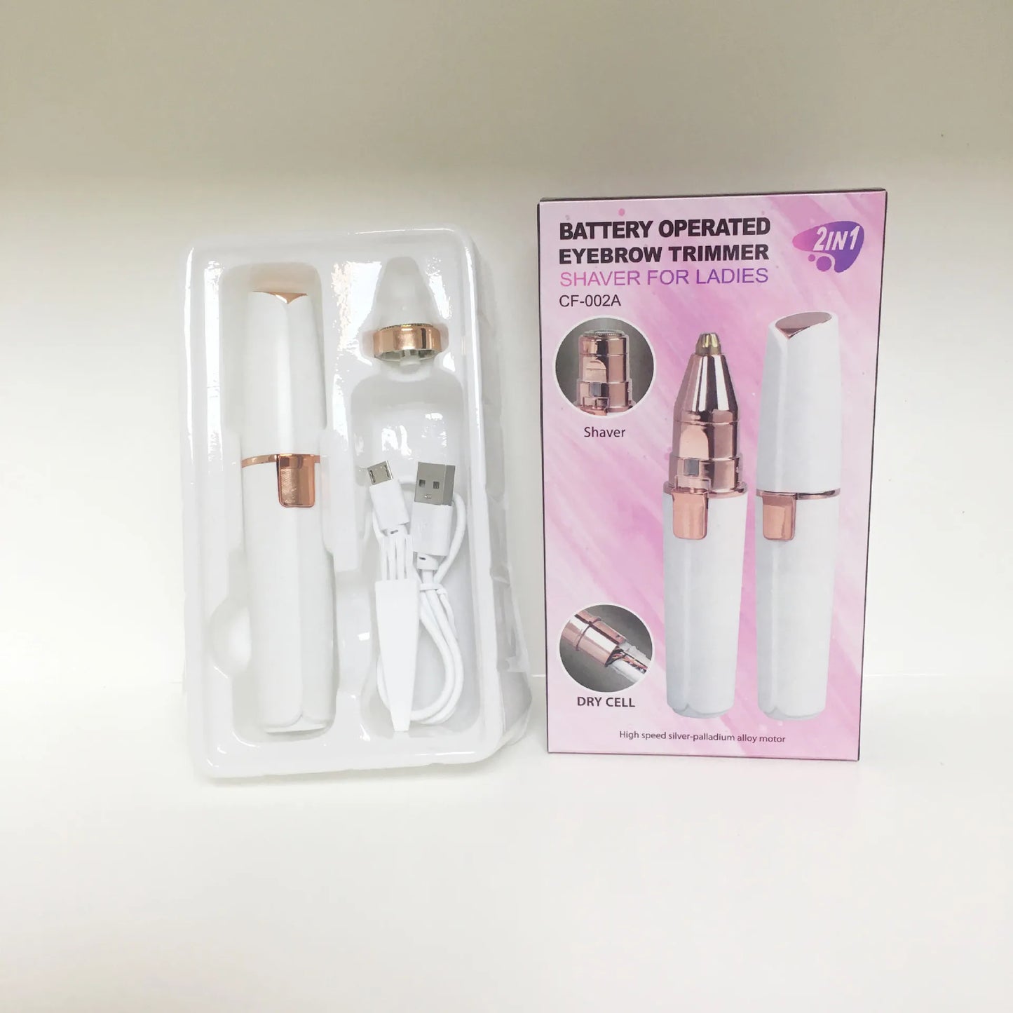 Facial Hair Remover for Women 2-in-1 Eyebrow Trimmer & Face Hair Removal