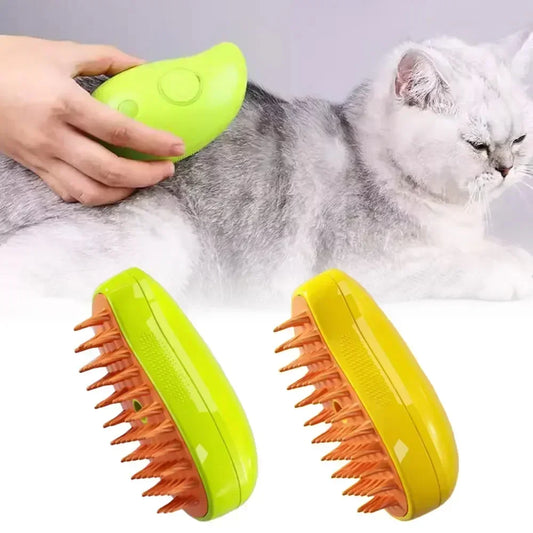 3 in 1 Pet Steam Brush Steamy Cat Dog Brush