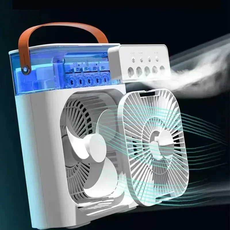 Portable 4-in-1 Upgraded Air Conditioner Cooler Humidifier Fan and LED Light