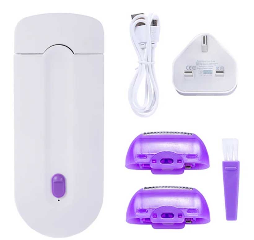 Painless Hair Removal Kit Laser Touch Epilator USB Rechargeable Women Body Face Shaver