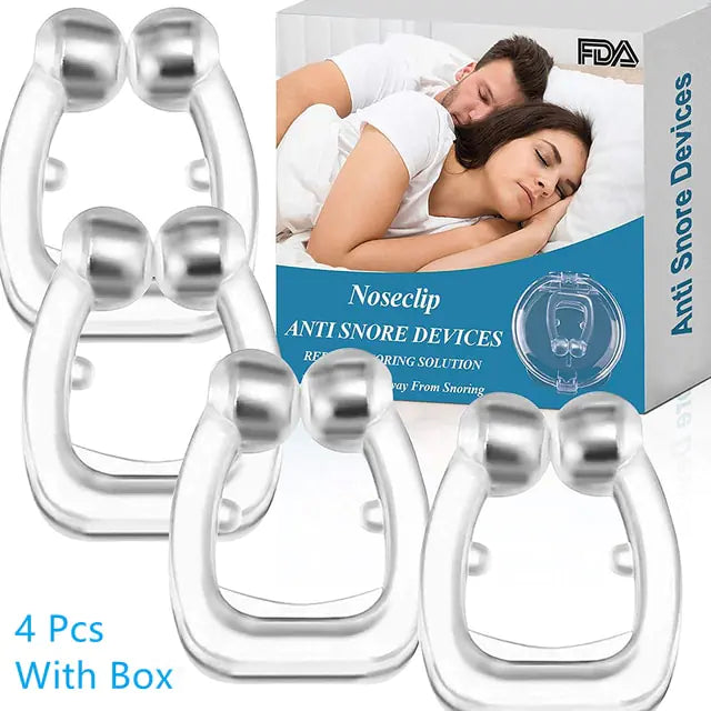 Magnetic Anti Snore Device Sleep Aid Kit (Buy 1 Get 1 Free)