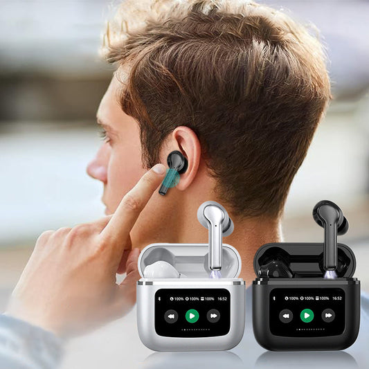 Smart Touch Screen Bluetooth Wireless Earbuds