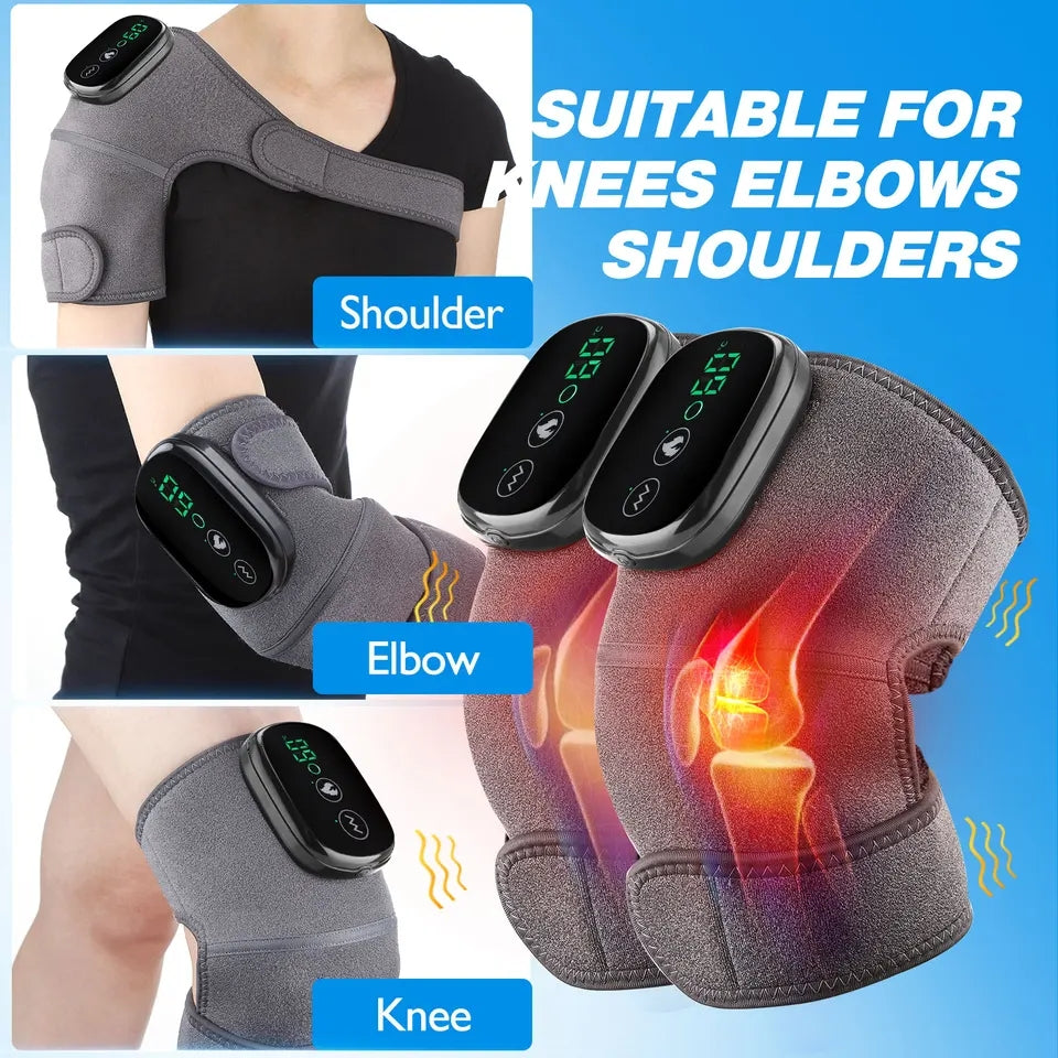 Thermal Cordless Infrared Heated Knee Massager with Vibrations