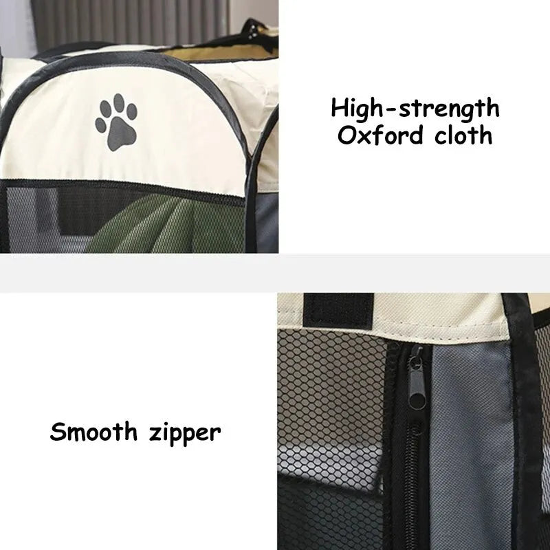 Octagonal Portable Foldable Pet Tent Kennel