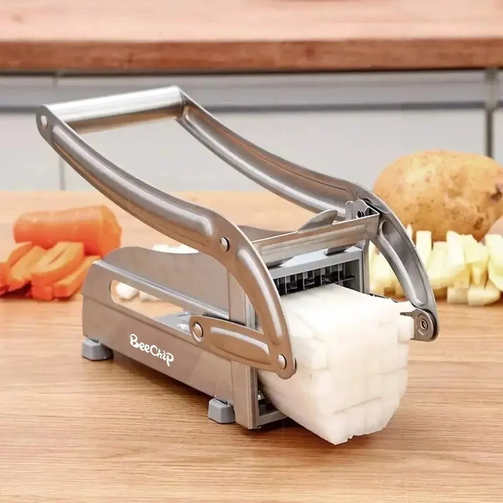 Multifunction Stainless Steel French Fries Potato Cutter Machine For Kitchen Manual Vegetable Fruits Cutter