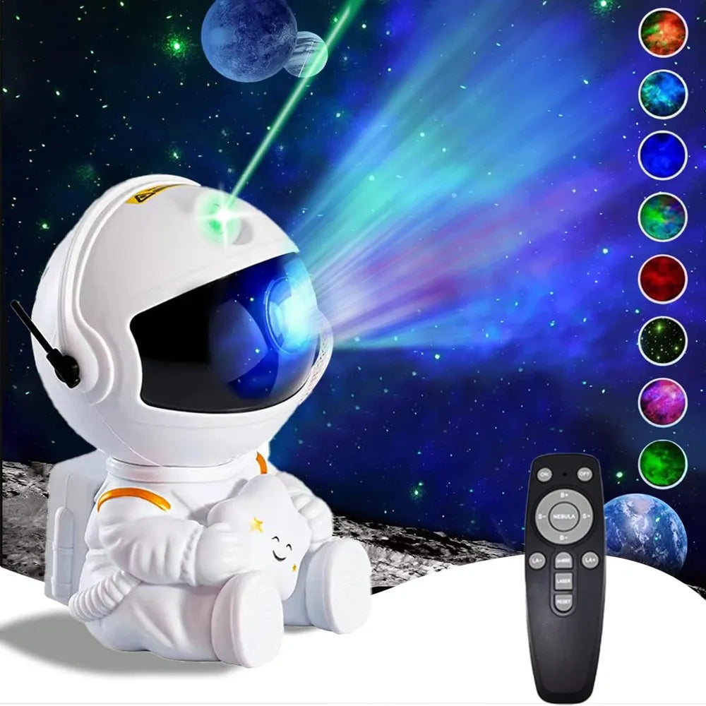 Galaxy Night Light Astronaut Space Projector LED Lamp