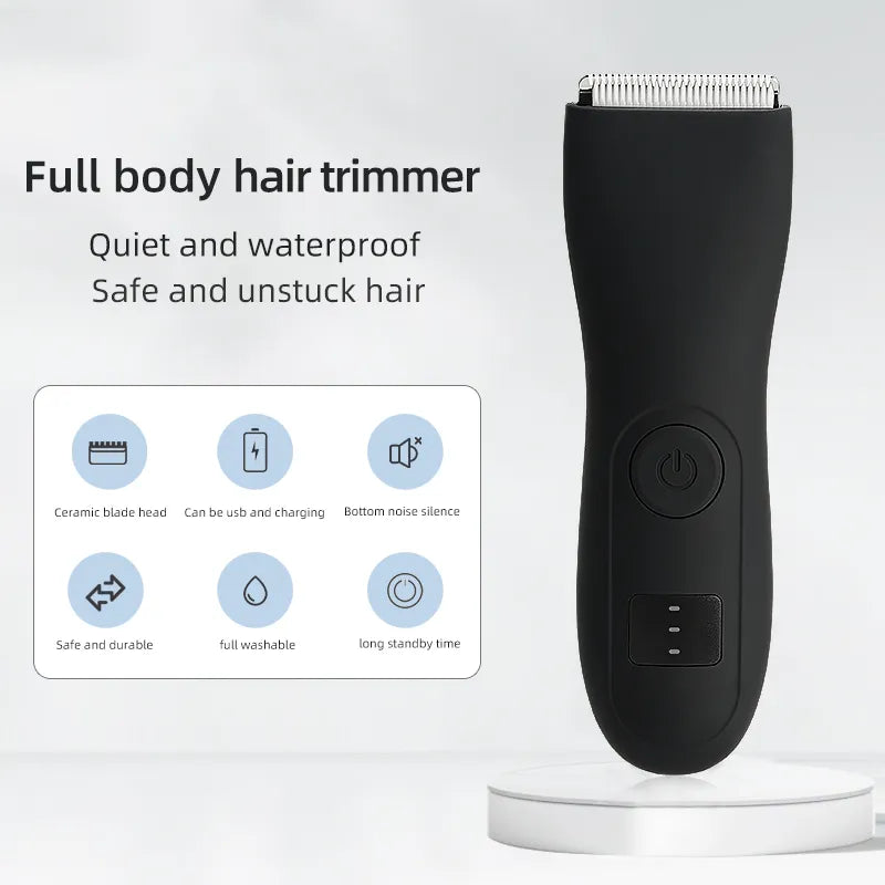 Unisex Body Hair Trimmer for Men and Women, Bikini Trimmer, Groin Body Shaver, Arm Beard Razor