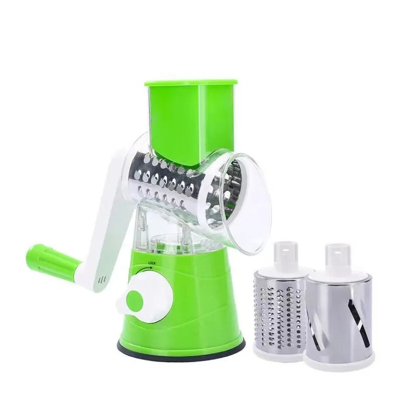 Multifunctional Hand Crank Vegetable Cutter Home Kitchen Potato Grater & Shredder