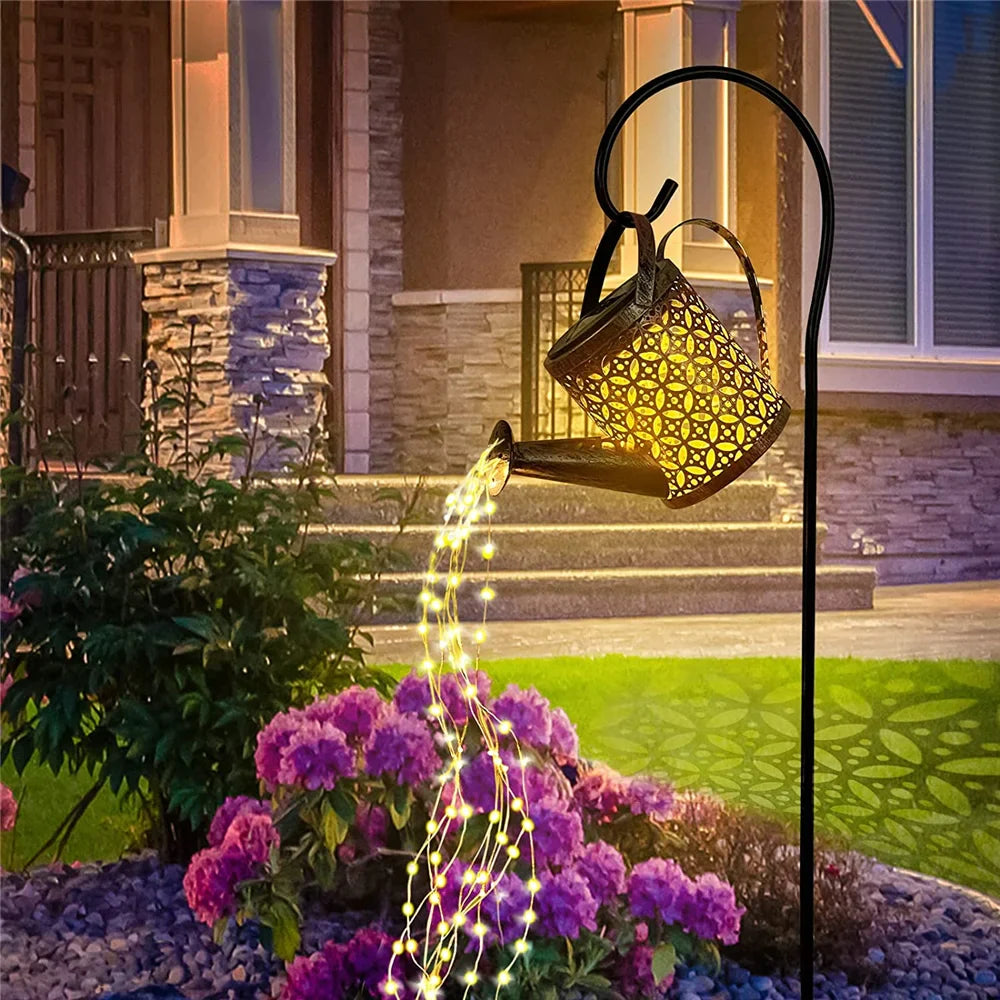 Solar Watering Can Light - Outdoor Garden Decor