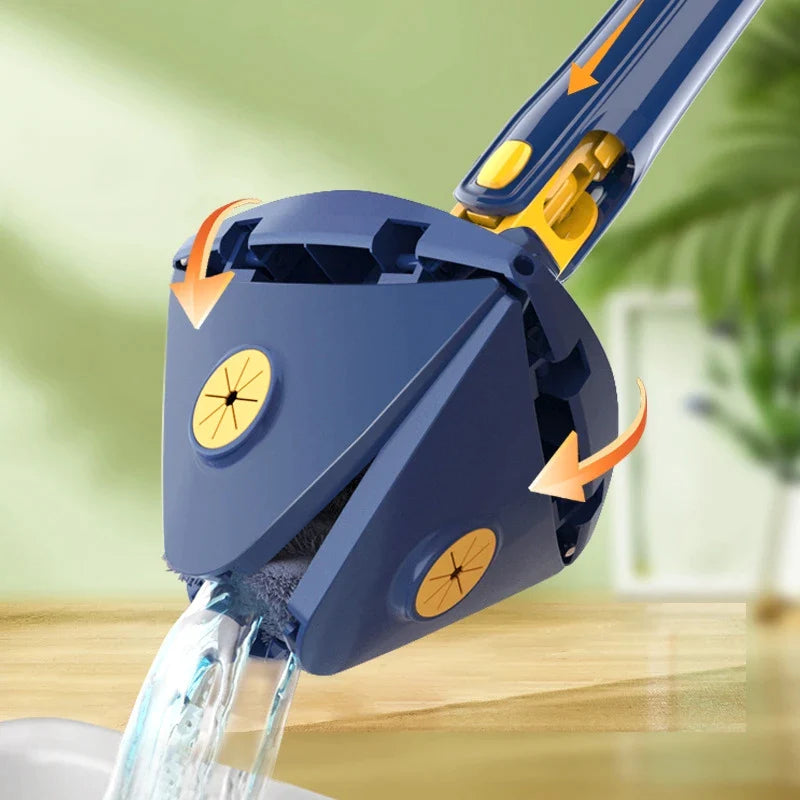 360° Triangular Adjustable Rotatable Cleaning Mop