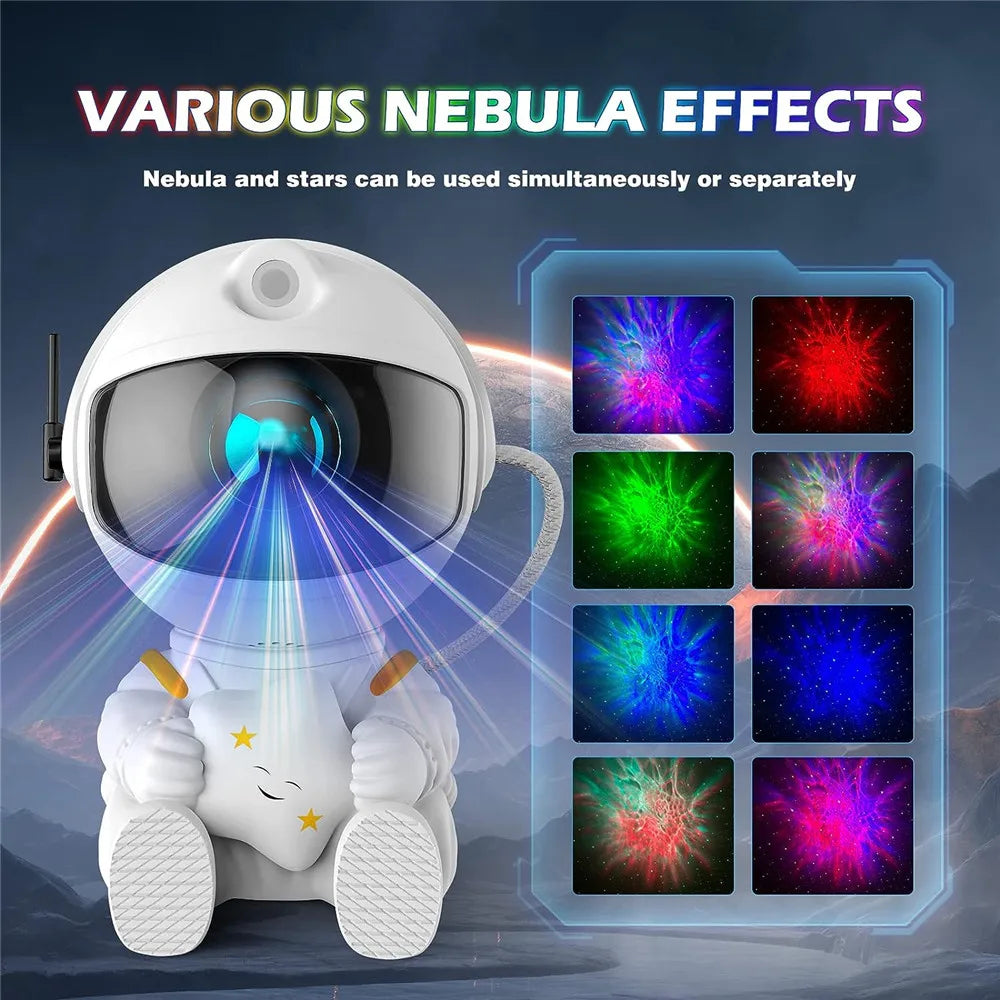 Galaxy Night Light Astronaut Space Projector LED Lamp