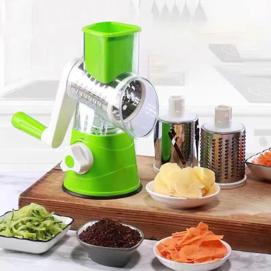 Multifunctional Hand Crank Vegetable Cutter Home Kitchen Potato Grater & Shredder