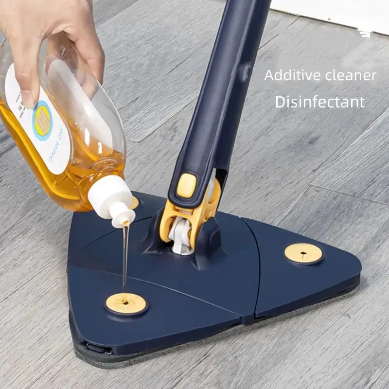 360° Triangular Adjustable Rotatable Cleaning Mop