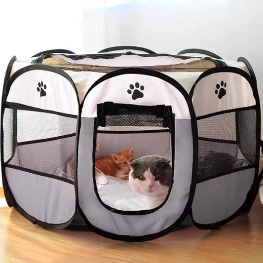 Octagonal Portable Foldable Pet Tent Kennel