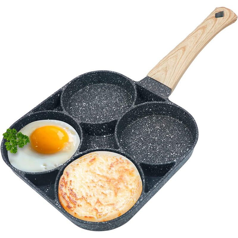 4 In 1 Non-Stick Frying Pot Pan Non-stick Egg Pancake Steak Hamburg Omelet Pan